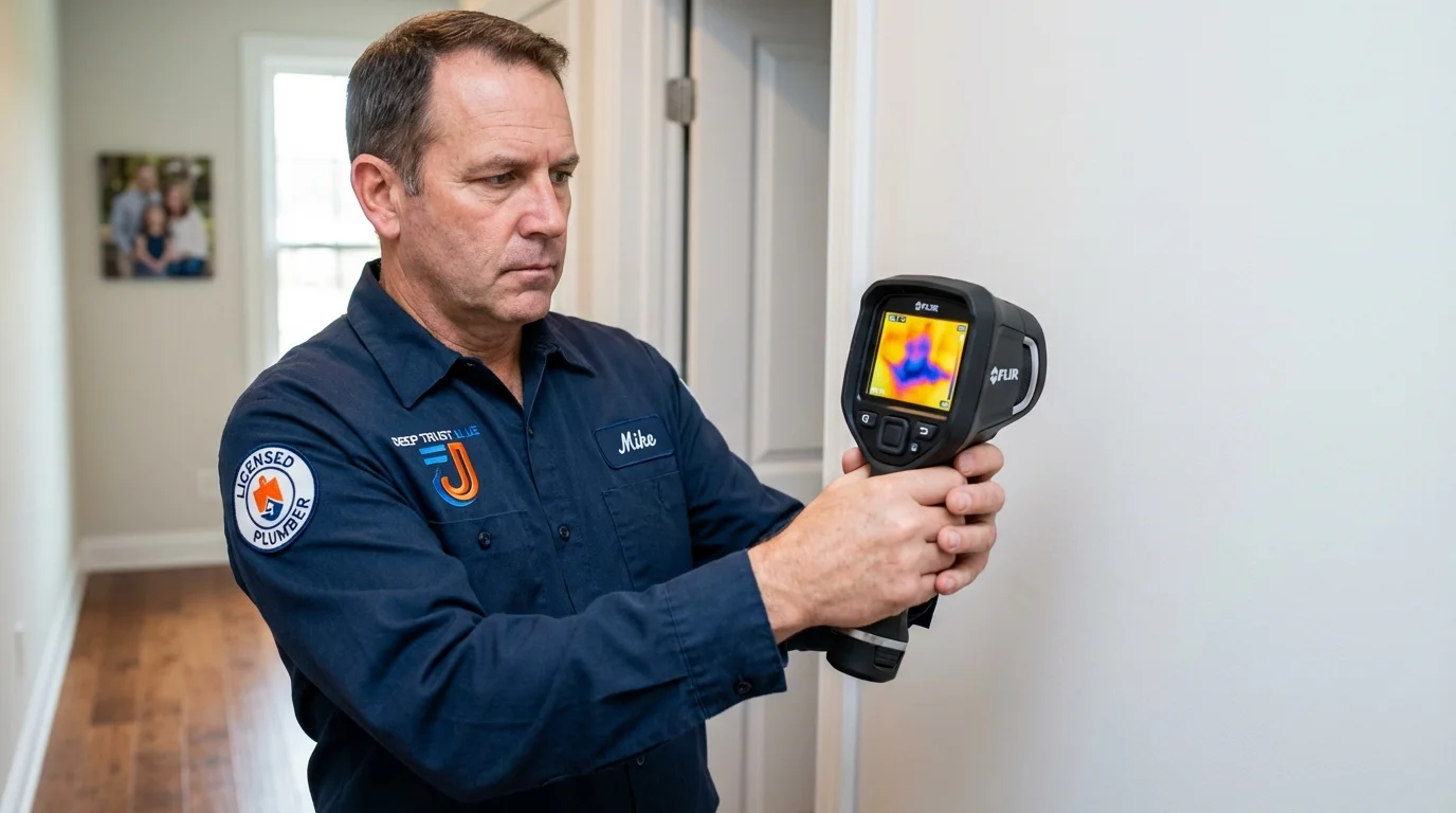Thermal imaging leak detection by Johns Plumbing LLC in Gainesville